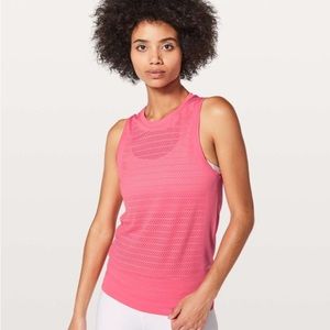 Hot Pink Lululemon Breeze By Tank